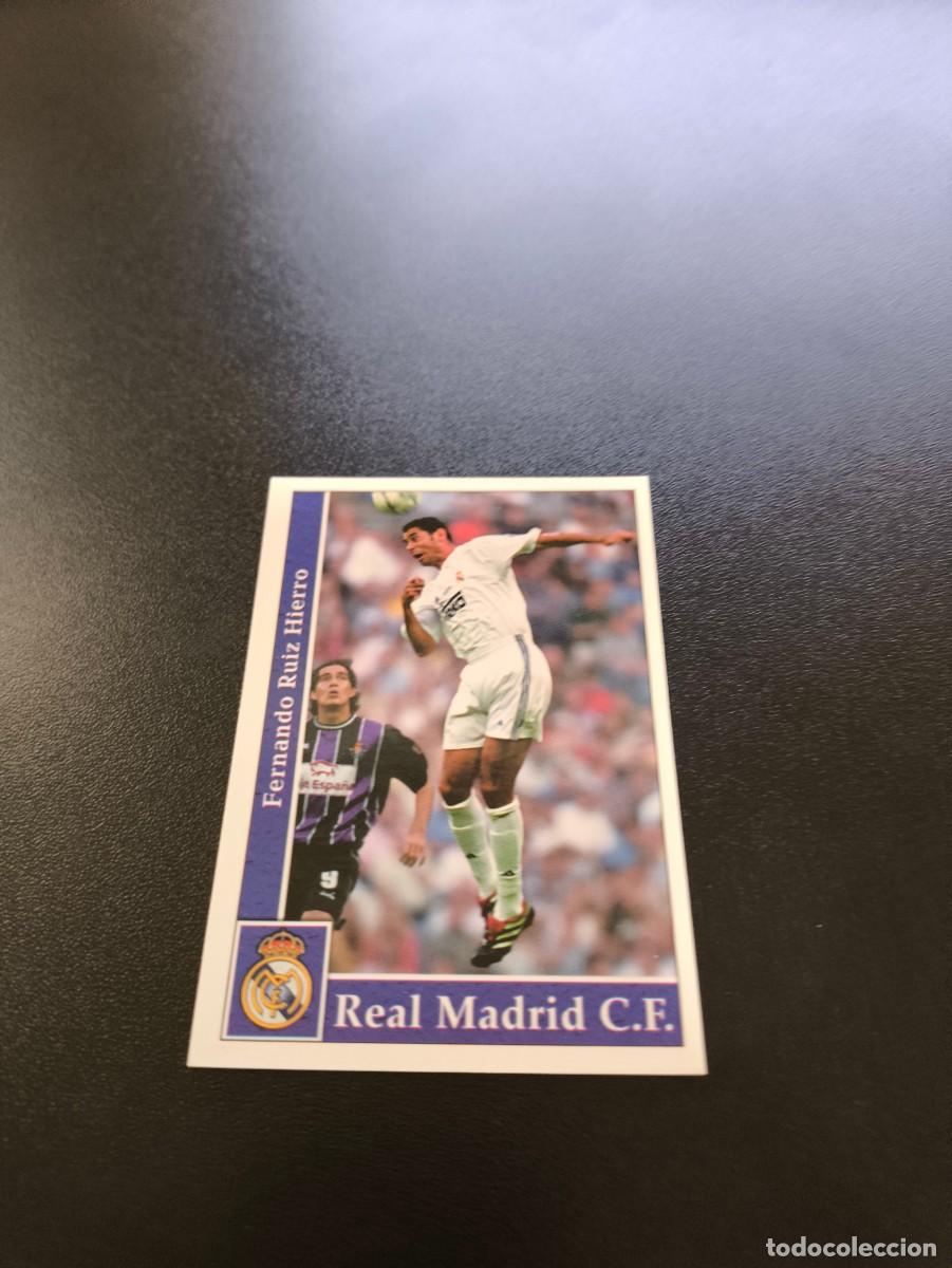 Cromos de F&uacute;tbol: 7 Hierro REAL MADRID MUNDICROMO FICHAS LIGA 2001 2002 01 02 NO PANINI ESTE