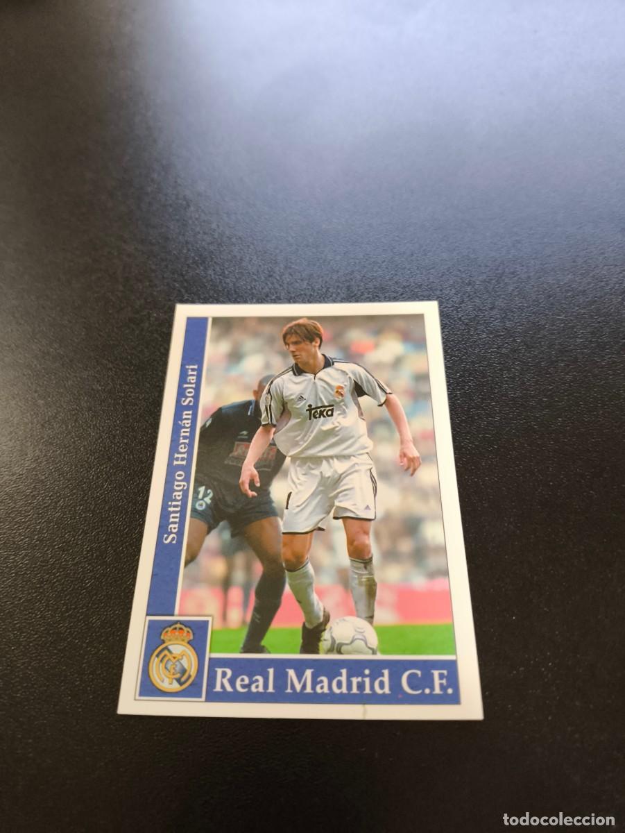 Cromos de F&uacute;tbol: 9 Solari REAL MADRID MUNDICROMO FICHAS LIGA 2001 2002 01 02 NO PANINI ESTE