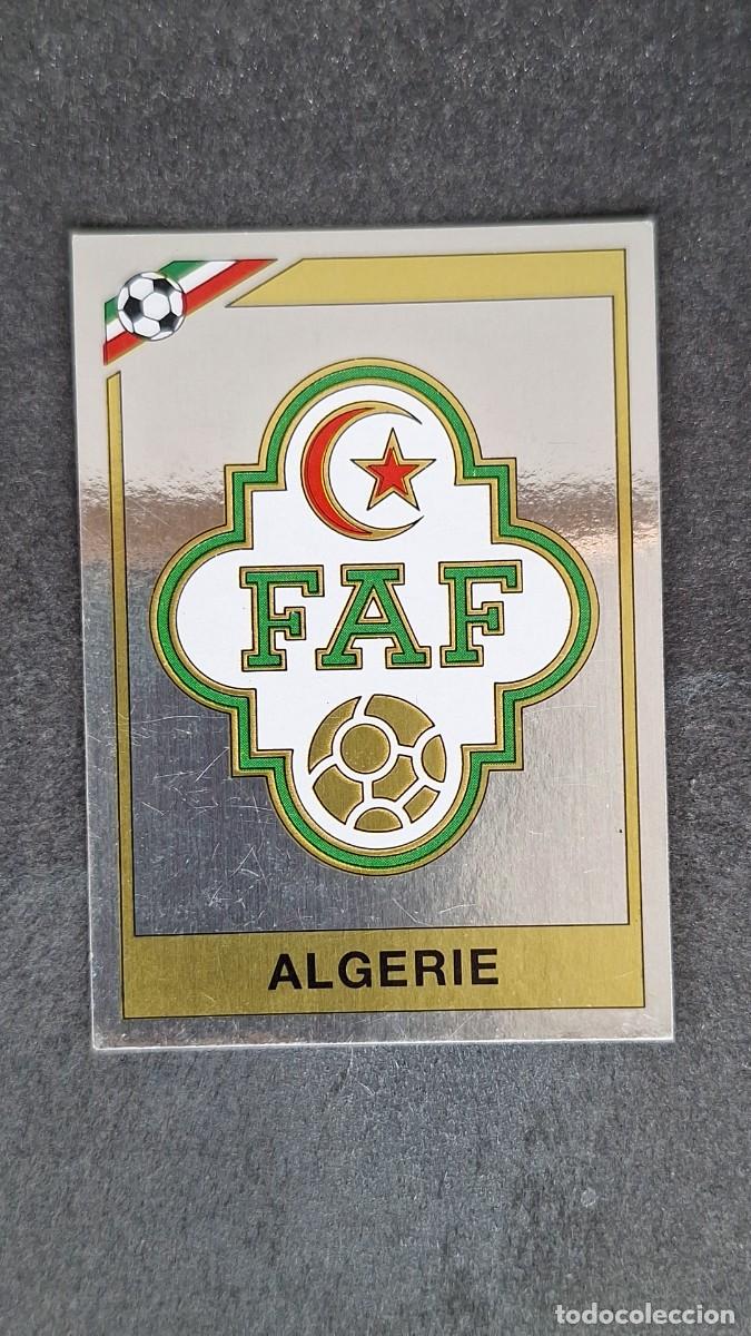 Cromos de F&uacute;tbol: L3 ESCUDO SELECCION ARGELIA 228 MUNDIAL MEXICO 86 PANINI NUNCA PEGADO SIN PEGAR