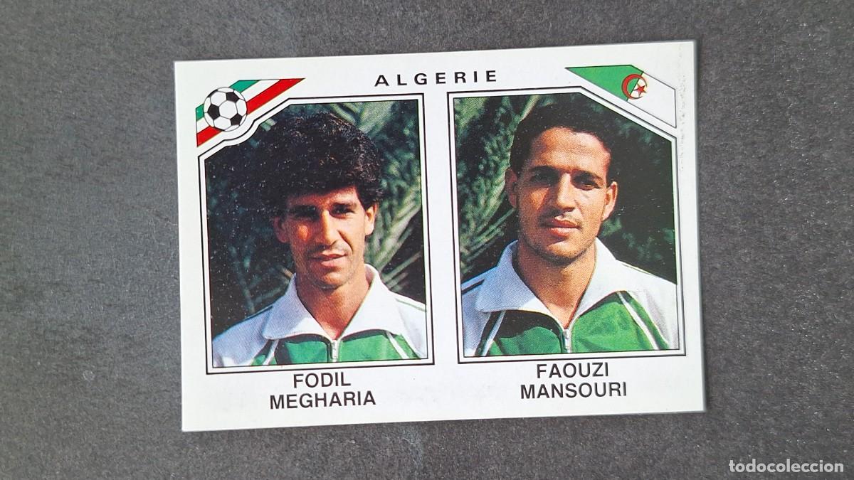 Cromos de F&uacute;tbol: L3 MEGHARIA - MANSOURI SELECCION ARGELIA 232 MUNDIAL MEXICO 86 PANINI NUNCA PEGADO SIN PEGAR