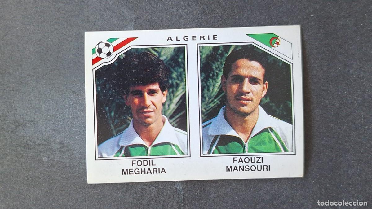 Cromos de F&uacute;tbol: L3 MEGHARIA - MANSOURI SELECCION ARGELIA 232 MUNDIAL MEXICO 86 PANINI NUNCA PEGADO SIN PEGAR