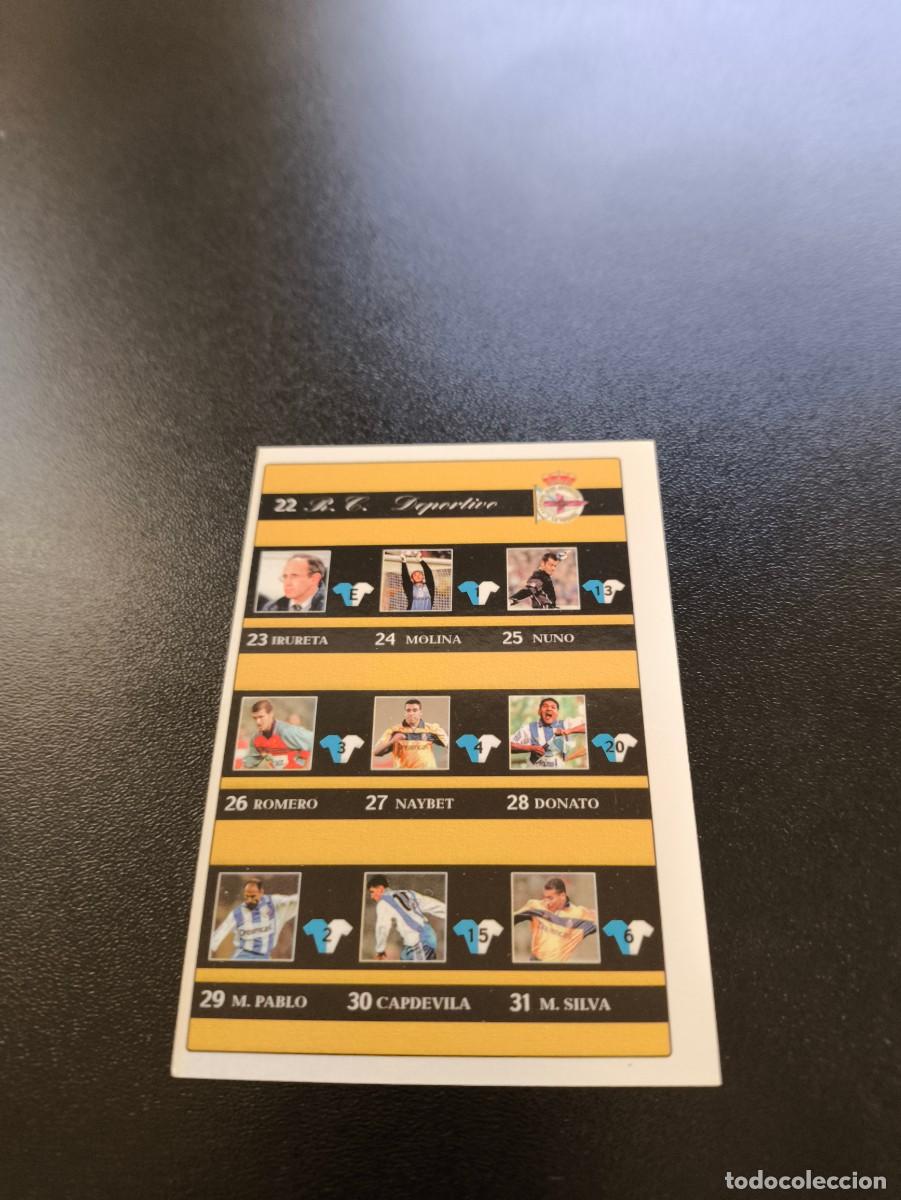 Cromos de F&uacute;tbol: 42 Indice DEPORTIVO DE LA CORU&Ntilde;A MUNDICROMO FICHAS LIGA 2001 2002 01 02 NO PANINI ESTE