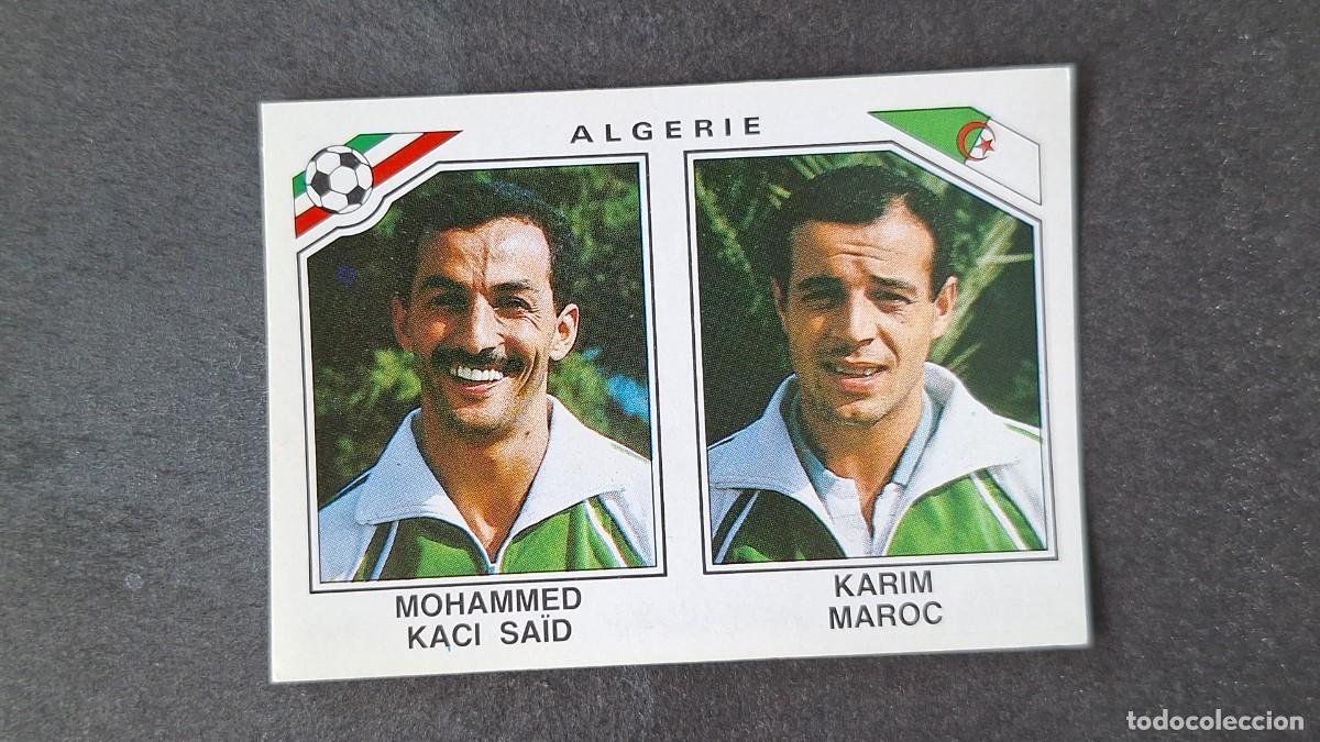 Cromos de F&uacute;tbol: L3 KACI SA&Iuml;D - KARIM MAROC SELECCION ARGELIA 233 MUNDIAL MEXICO 86 PANINI NUNCA PEGADO SIN PEGAR