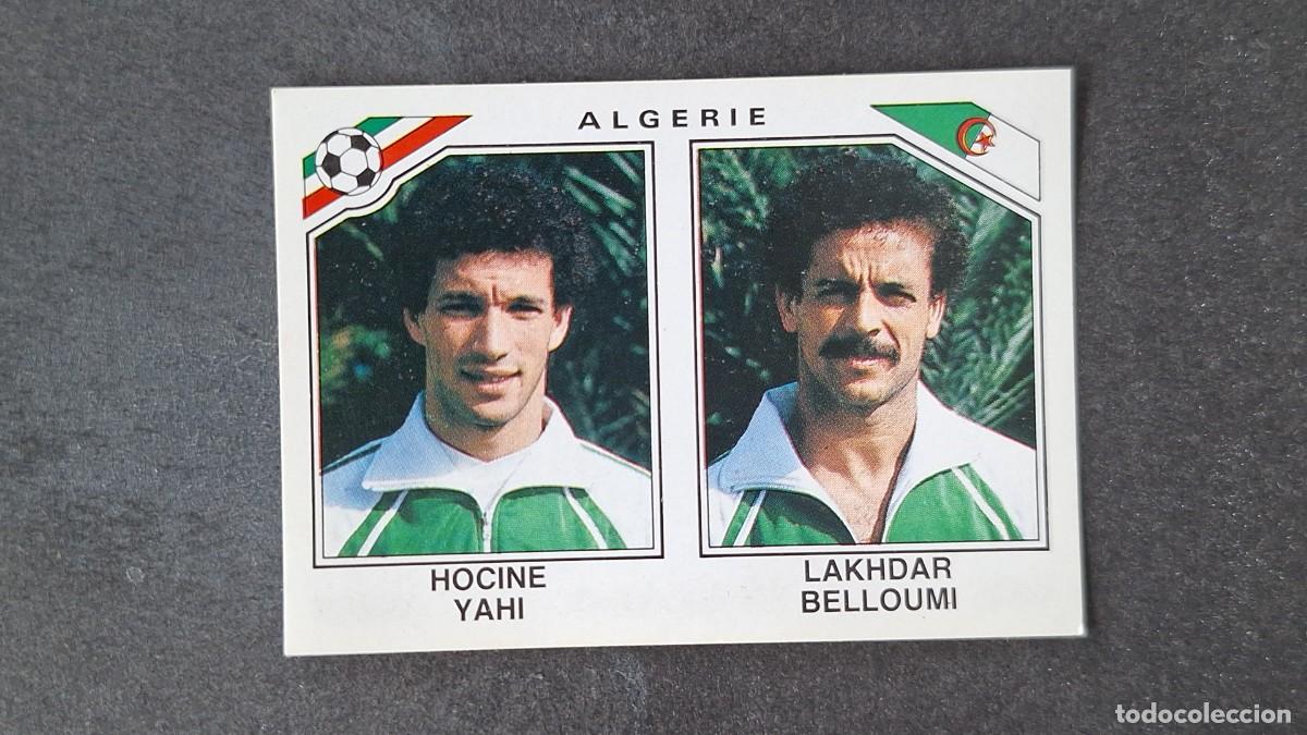 Cromos de F&uacute;tbol: L3 HOCINE YAHI - BELLOUMI SELECCION ARGELIA 234 MUNDIAL MEXICO 86 PANINI NUNCA PEGADO SIN PEGAR