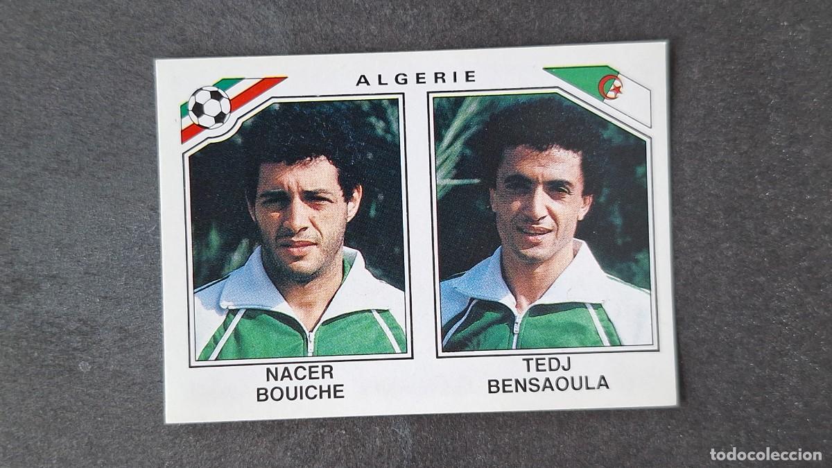 Cromos de F&uacute;tbol: L3 BOUICHE - TEDJ BENSAUOLA SELECCION ARGELIA 236 MUNDIAL MEXICO 86 PANINI NUNCA PEGADO SIN PEGAR
