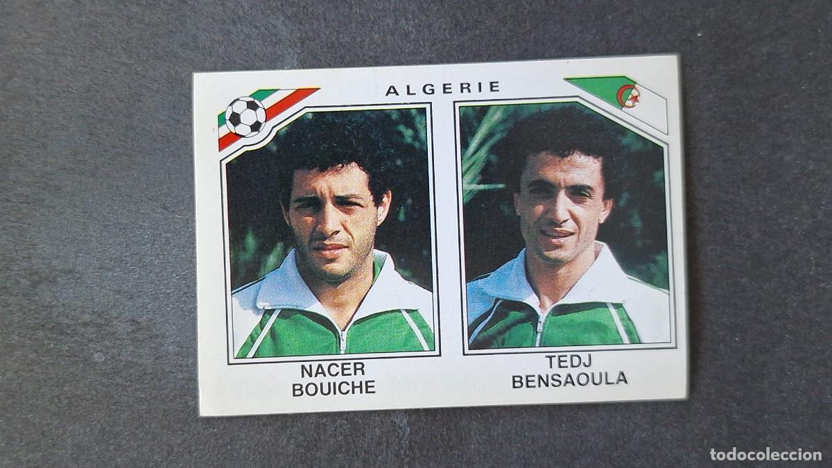 Cromos de F&uacute;tbol: L3 BOUICHE - TEDJ BENSAUOLA SELECCION ARGELIA 236 MUNDIAL MEXICO 86 PANINI NUNCA PEGADO SIN PEGAR