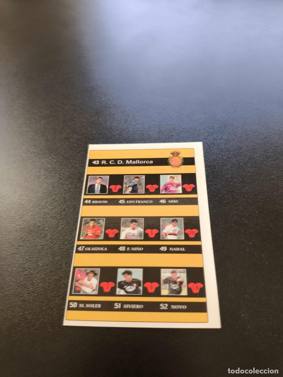 Cromos de F&uacute;tbol: 63 indice MALLORCA MUNDICROMO FICHAS LIGA 2001 2002 01 02 NO PANINI ESTE