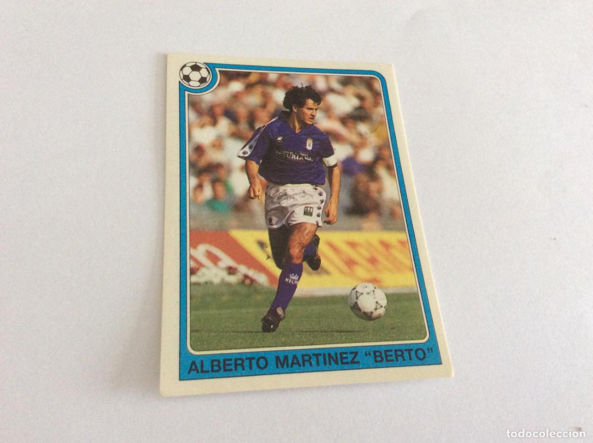 Cromos de F&uacute;tbol: 119 Berto Real Oviedo Estrellas de la Liga F&uacute;tbol 92 93 Panini 1992