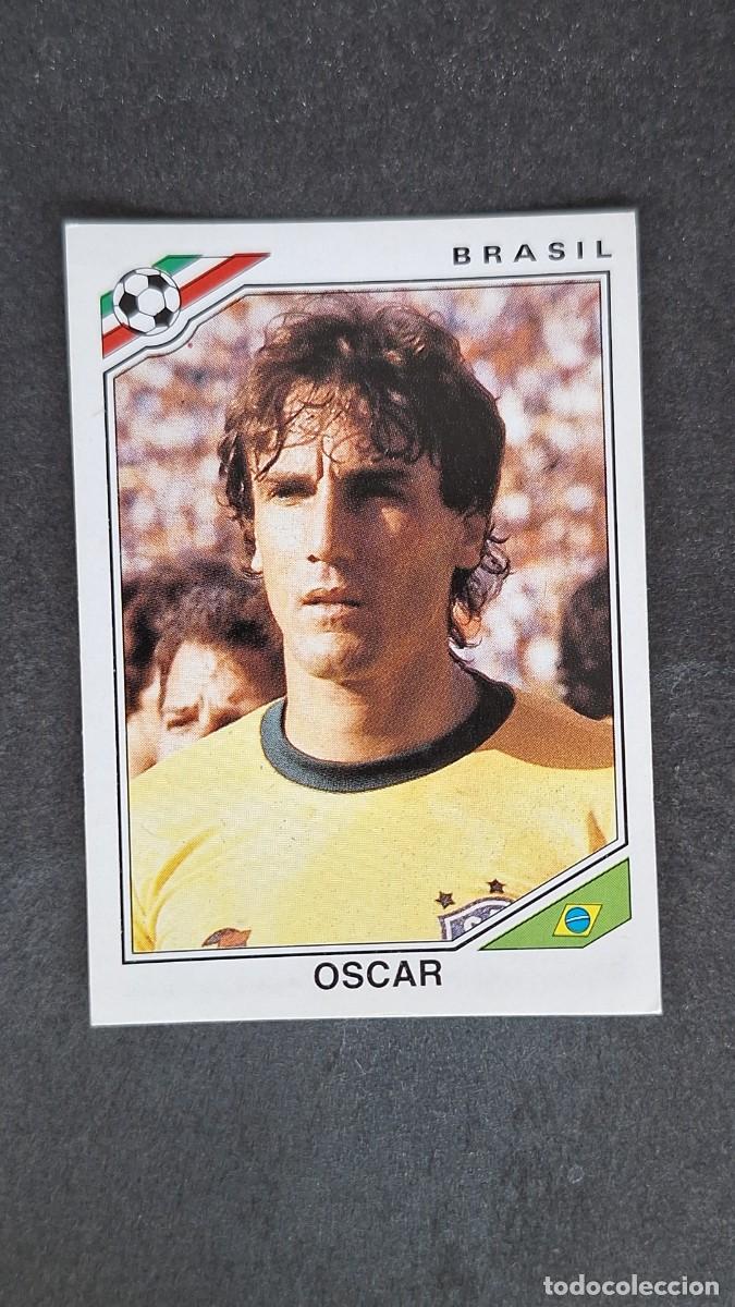 Cromos de F&uacute;tbol: L3 OSCAR SELECCION BRASIL 244 MUNDIAL MEXICO 86 PANINI NUNCA PEGADO SIN PEGAR