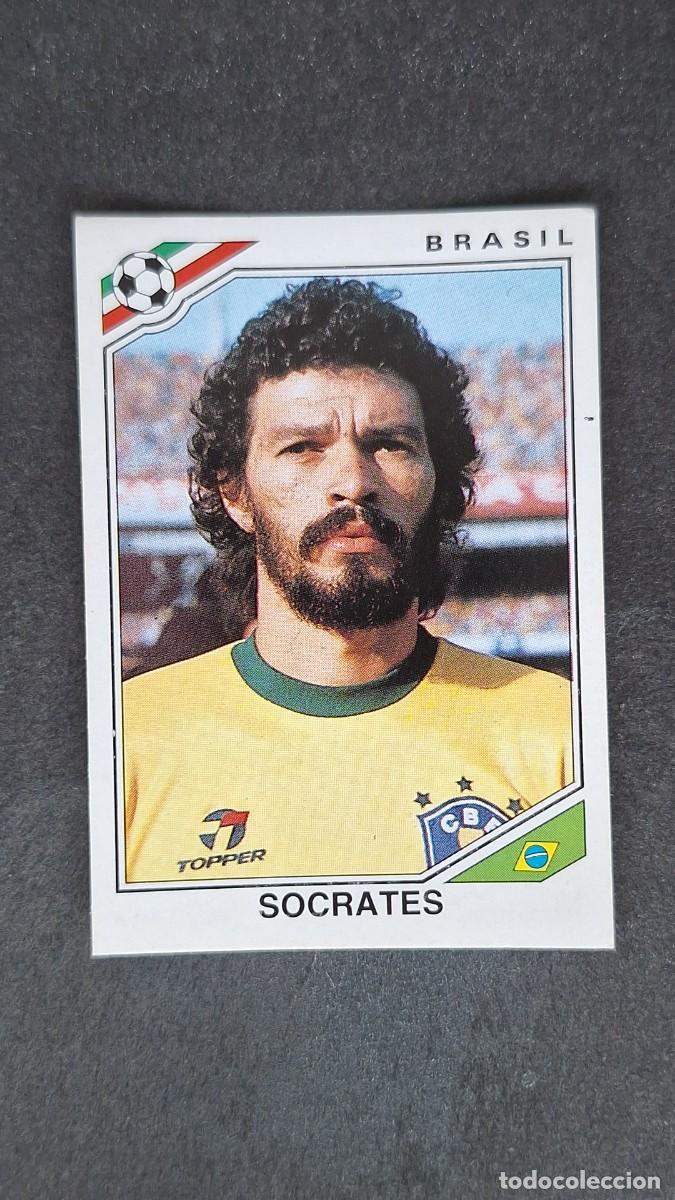 Cromos de F&uacute;tbol: L3 SOCRATES SELECCION BRASIL 249 MUNDIAL MEXICO 86 PANINI NUNCA PEGADO SIN PEGAR