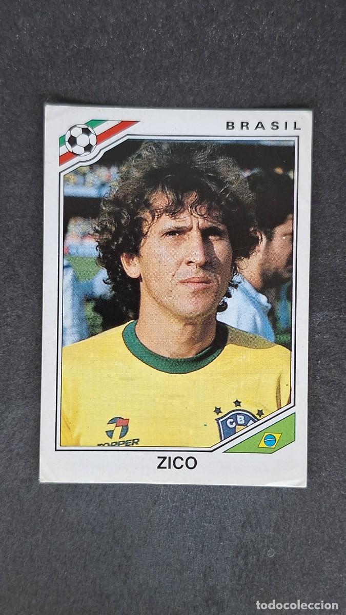 Cromos de F&uacute;tbol: L3 ZICO SELECCION BRASIL 250 MUNDIAL MEXICO 86 PANINI NUNCA PEGADO SIN PEGAR