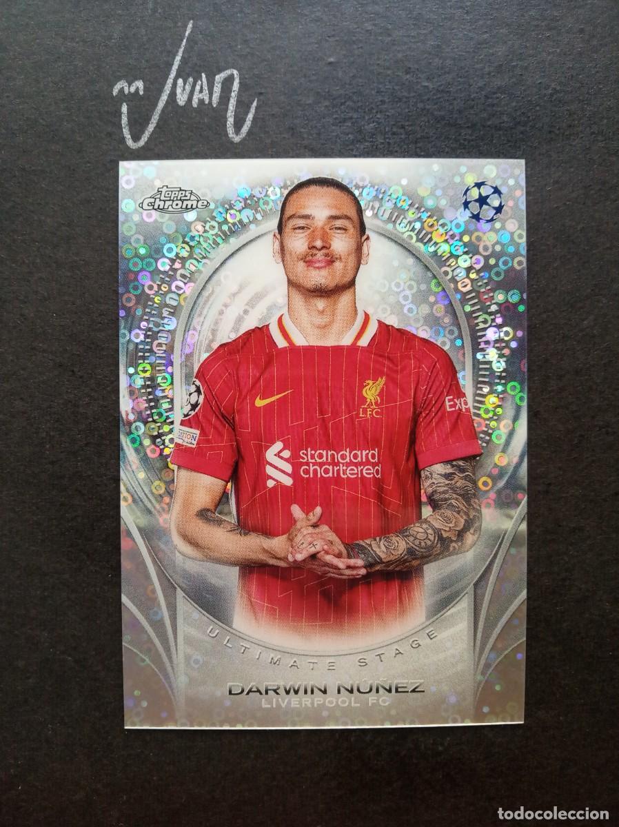 Figurine di Calcio: 29 ULTIMATE STAGE DARWIN NU&Ntilde;EZ LIVERPOOL URUGUAY ⚽ TOPPS &reg; CHROME UCC UEFA 2024 2025 24 25 NUEVO