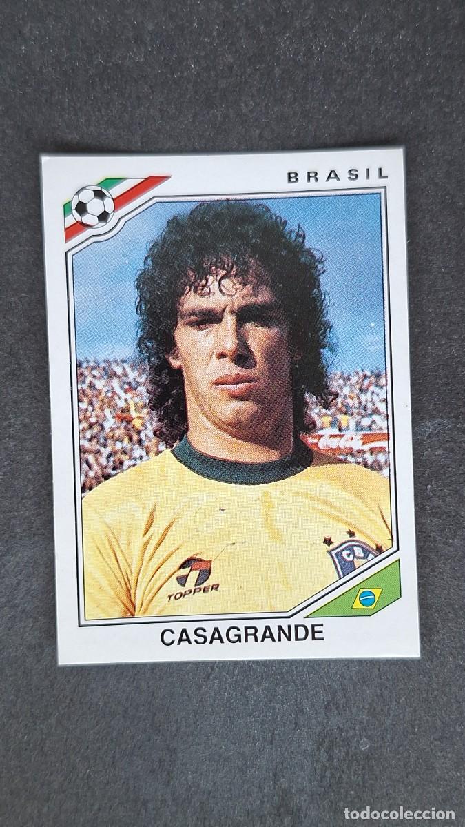 Cromos de F&uacute;tbol: L3 CASAGRANDE SELECCION BRASIL 252 MUNDIAL MEXICO 86 PANINI NUNCA PEGADO SIN PEGAR