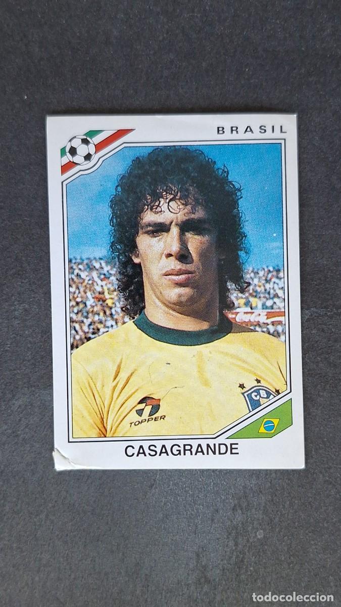 Cromos de F&uacute;tbol: L3 CASAGRANDE SELECCION BRASIL 252 MUNDIAL MEXICO 86 PANINI NUNCA PEGADO SIN PEGAR