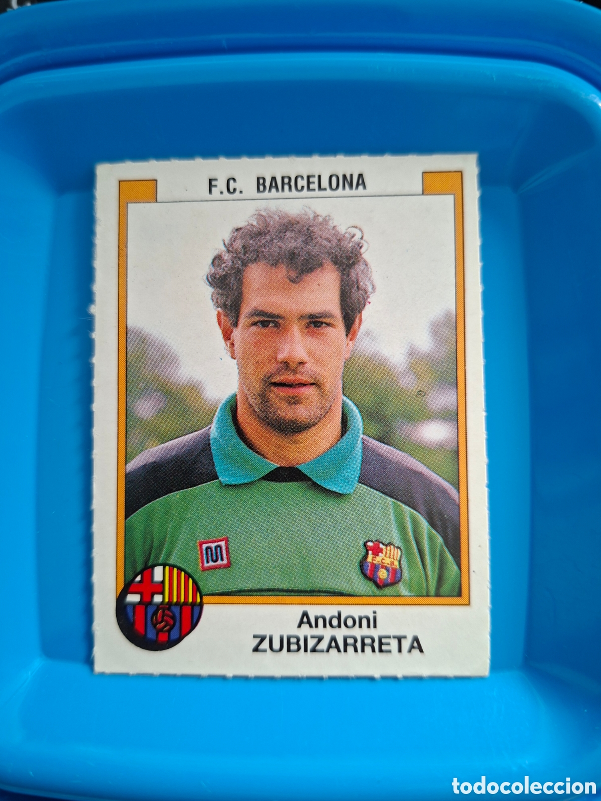 Fu&szlig;ball-Sticker: ZUBIZARRETA FC BARCELONA FUTBOL 88 PANINI - CROMO 45 - LIGA 87 88 &ndash; NUEVO SIN PEGAR