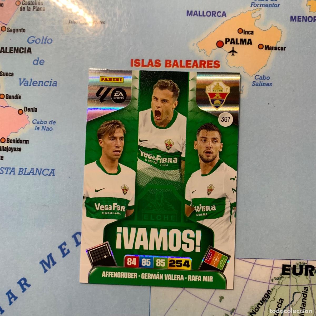 Fu&szlig;ball-Sticker: Vamos numero 367 del Elche cromo adrenalyn XL 25-26 2025-2026