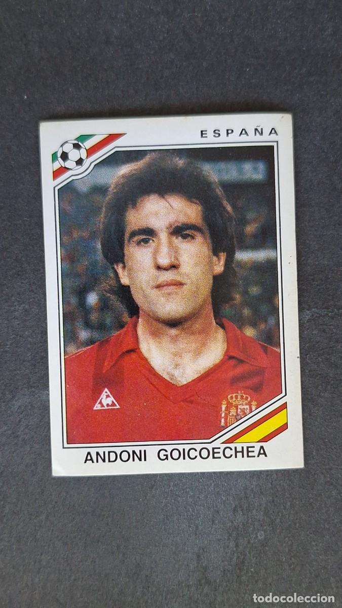 Football Stickers: L3 ANDONI GOICOECHEA SELECCION ESPA&Ntilde;A 261 MUNDIAL MEXICO 86 PANINI NUNCA PEGADO SIN PEGAR