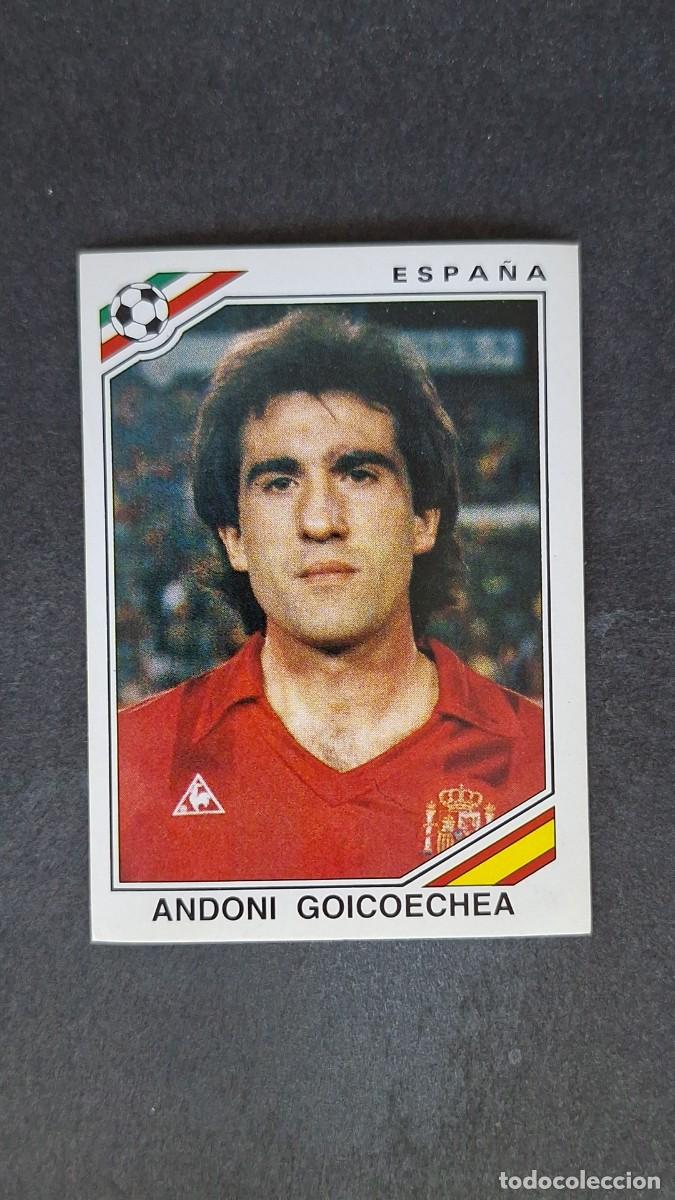 Football Stickers: L3 ANDONI GOICOECHEA SELECCION ESPA&Ntilde;A 261 MUNDIAL MEXICO 86 PANINI NUNCA PEGADO SIN PEGAR
