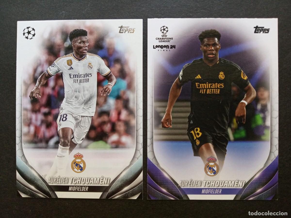 Cromos de Futebol: DOBLE VERSION TCHOUAMENI REAL MADRID ⚽ TOPPS &reg; FLAGSHIP UCC UEFA CLUB COMPETITIONS 2023 2024 23 24