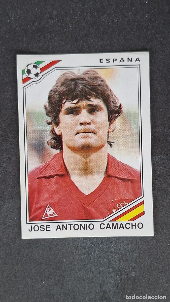 Fu&szlig;ball-Sticker: L3 JOSE ANTONIO CAMACHO SELECCION ESPA&Ntilde;A 262 MUNDIAL MEXICO 86 PANINI NUNCA PEGADO SIN PEGAR