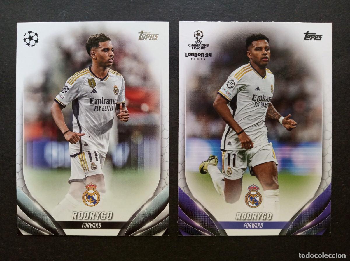 Football Stickers: DOBLE VERSION RODRYGO REAL MADRID BRASIL ⚽ TOPPS &reg; FLAGSHIP UEFA CLUB COMPETITIONS 2023 2024 23 24
