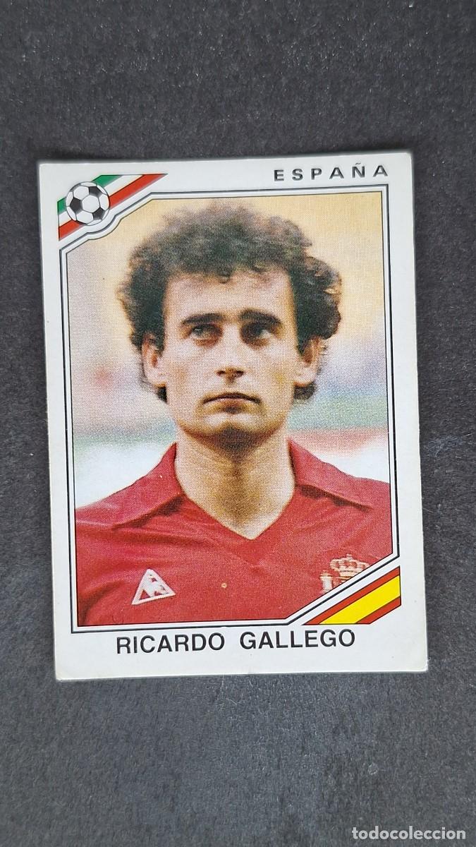 Cromos de F&uacute;tbol: L3 RICARDO GALLEGO SELECCION ESPA&Ntilde;A 266 MUNDIAL MEXICO 86 PANINI NUNCA PEGADO SIN PEGAR