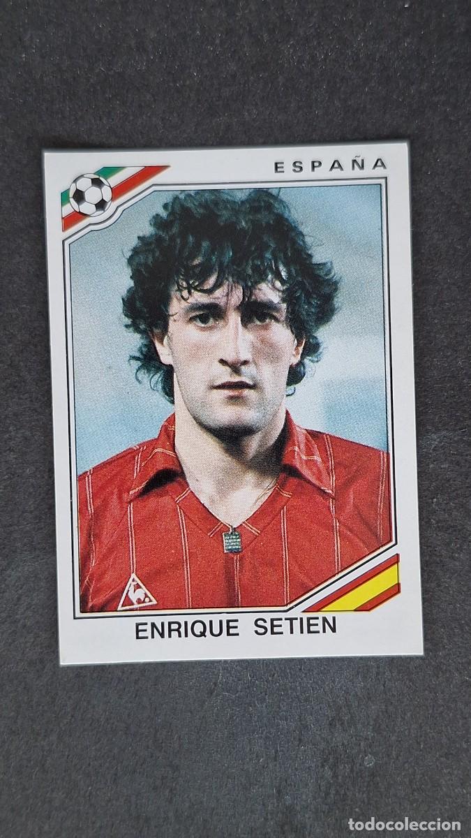Cartes &agrave; collectionner de Football: L3 ENRIQUE SETIEN SELECCION ESPA&Ntilde;A 269 MUNDIAL MEXICO 86 PANINI NUNCA PEGADO SIN PEGAR
