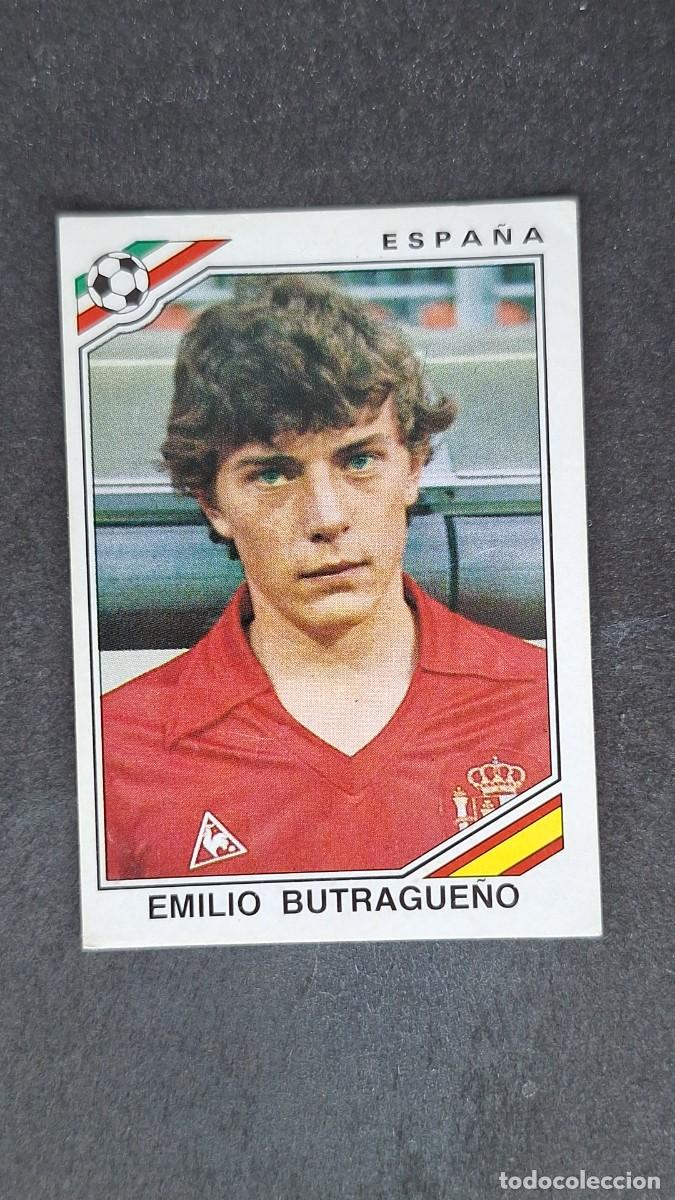 Cartes &agrave; collectionner de Football: L3 EMILIO BUTRAGUE&Ntilde;O SELECCION ESPA&Ntilde;A 270 MUNDIAL MEXICO 86 PANINI NUNCA PEGADO SIN PEGAR