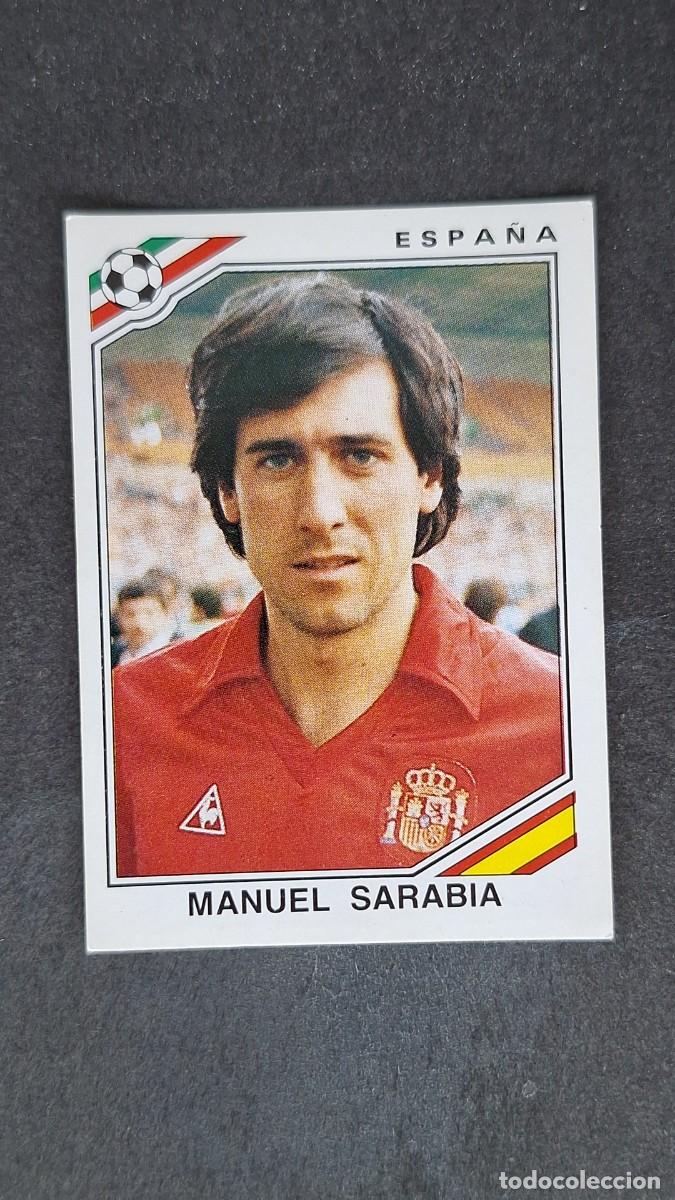 Cartes &agrave; collectionner de Football: L3 MANUEL SARABIA SELECCION ESPA&Ntilde;A 271 MUNDIAL MEXICO 86 PANINI NUNCA PEGADO SIN PEGAR