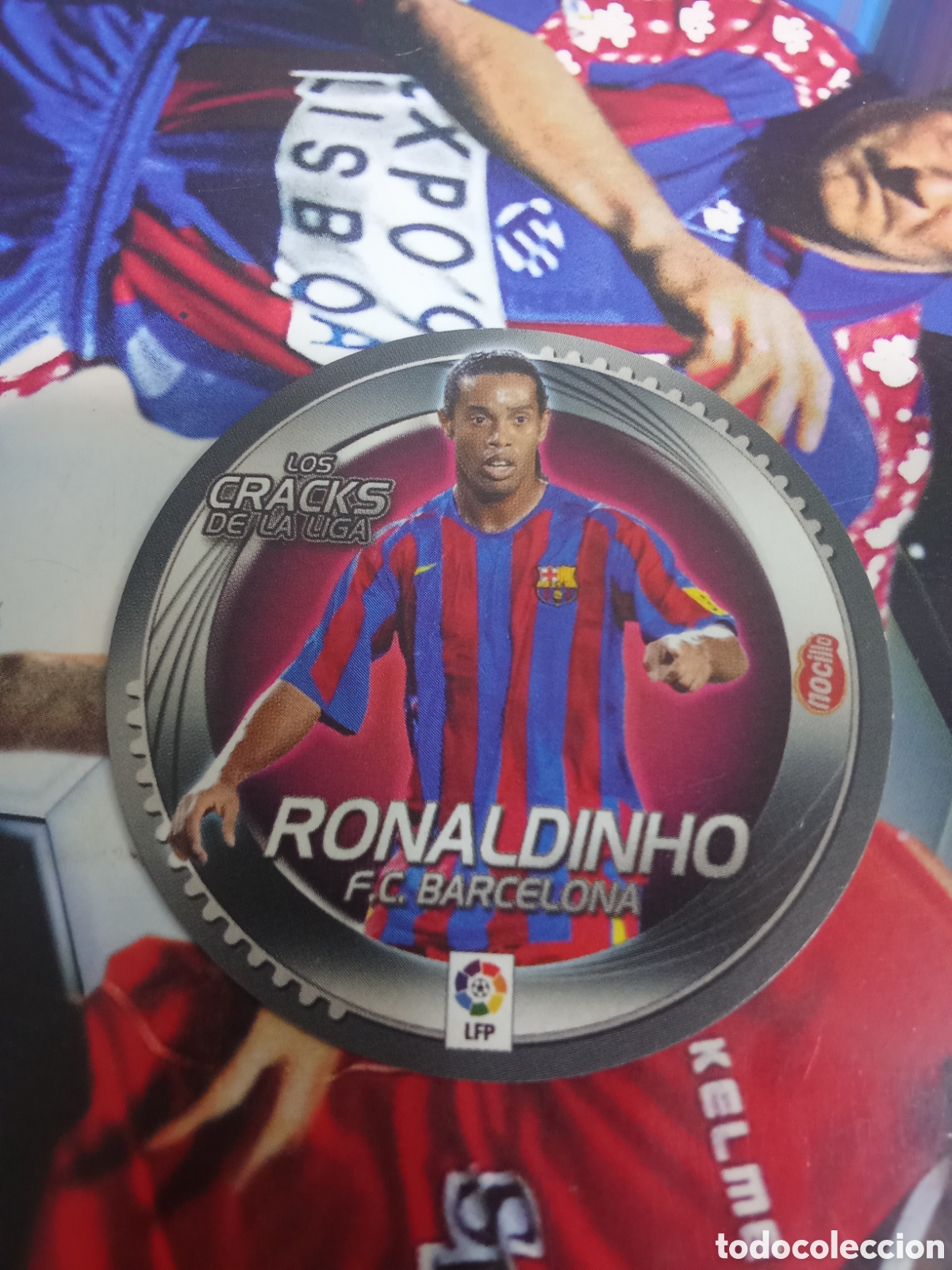 Cartes &agrave; collectionner de Football: ESTE 2006 2007 06 -07 - CRACKS NOCILLA RONALDINHO BARCELONA NUNCA PEGADO