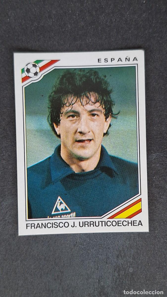 Cromos de F&uacute;tbol: L3 FRANCISCO J. URRUTICOECHEA SELECCION ESPA&Ntilde;A 273 MUNDIAL MEXICO 86 PANINI NUNCA PEGADO SIN PEGAR