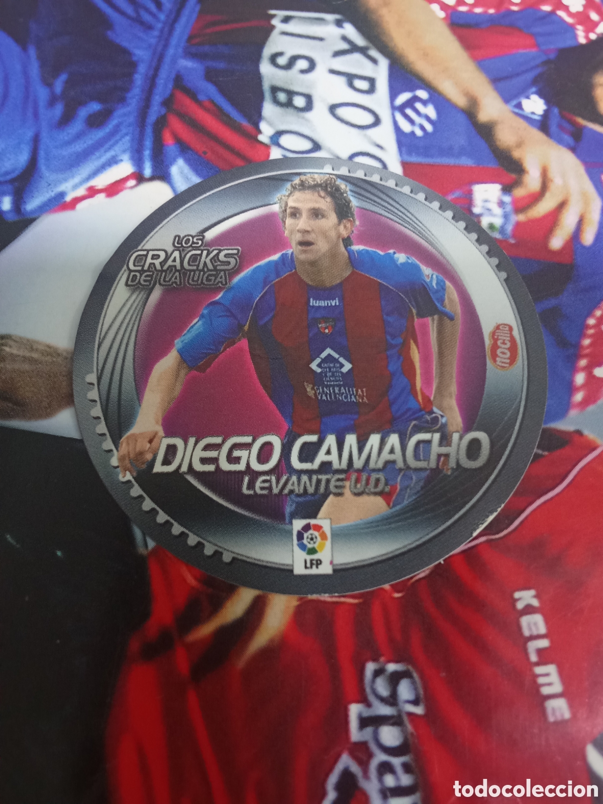 Fu&szlig;ball-Sticker: ESTE 2006 2007 06 -07 - CRACKS NOCILLA DIEGO CAMACHO LEVANTE NUNCA PEGADO
