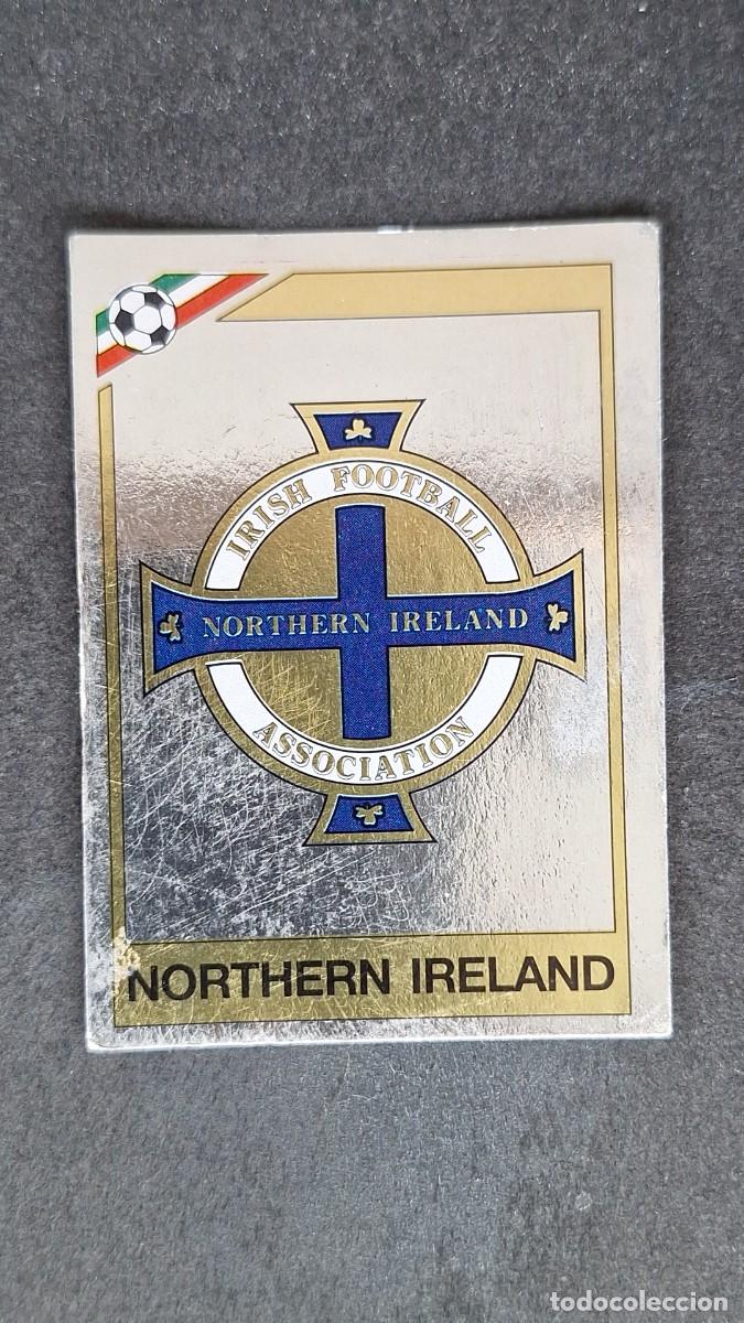 Fu&szlig;ball-Sticker: L3 ESCUDO SELECCION IRLANDA DEL NORTE 274 MUNDIAL MEXICO 86 PANINI NUNCA PEGADO SIN PEGAR