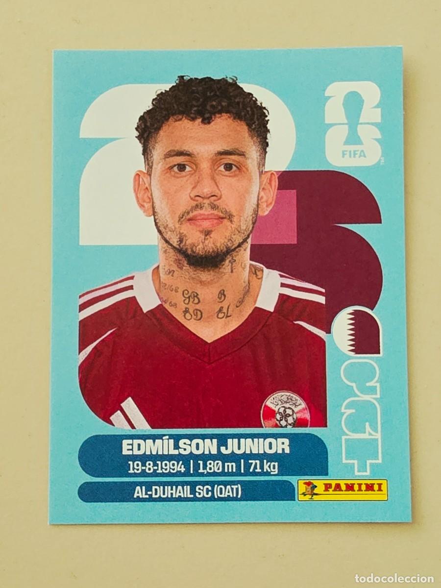 Football Stickers: QAT 17 Edm&iacute;lson Junior, Qatar Catar, Panini FIFA World Cup Mundial 2026 Sticker