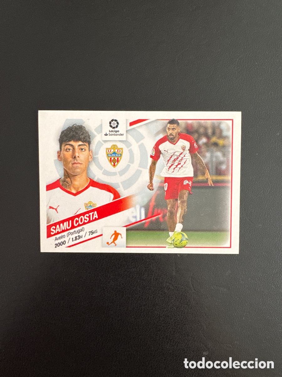 Figurine di Calcio: SAMU COSTA ALMERIA NUMERO 11 LIGA ESTE 2022 2023 22 23
