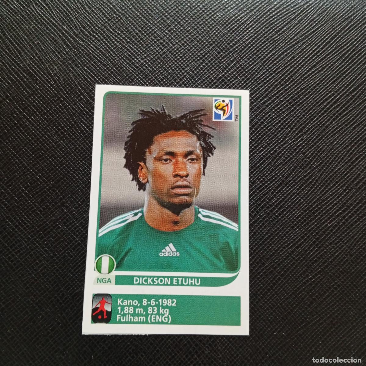 Cromos de F&uacute;tbol: 136 DICKSON ETUHU NIGERIA PANINI EXTRA 2010 SOUTH AFRICA MUNDIAL 10 - SIN PEGAR - A110 PG217