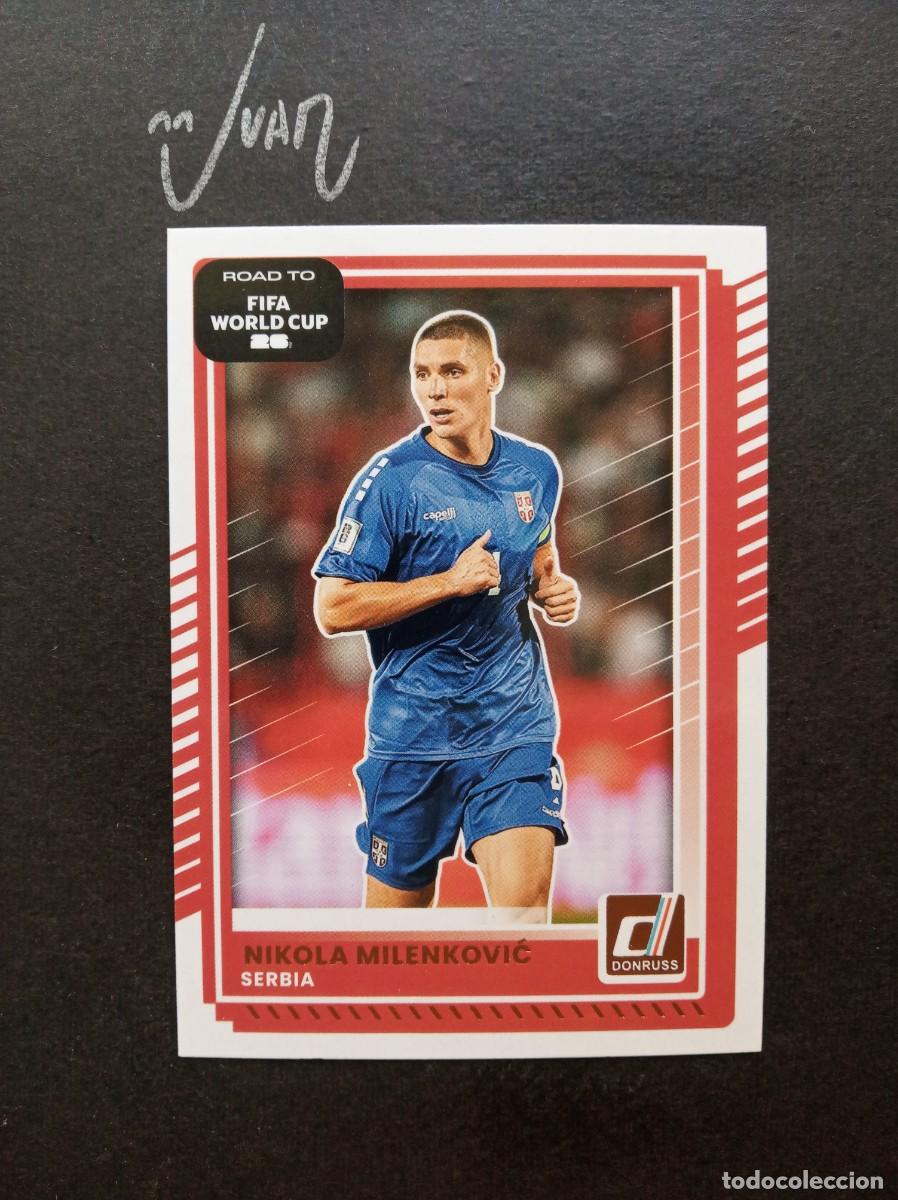 Football Stickers: 56 MILENKOVIC SERBIA NOTTINGHAM FOREST⚽ PANINI&reg; DONRUSS ROAD TO FIFA WORLD CUP 2026 2025 25 26 NUEVO