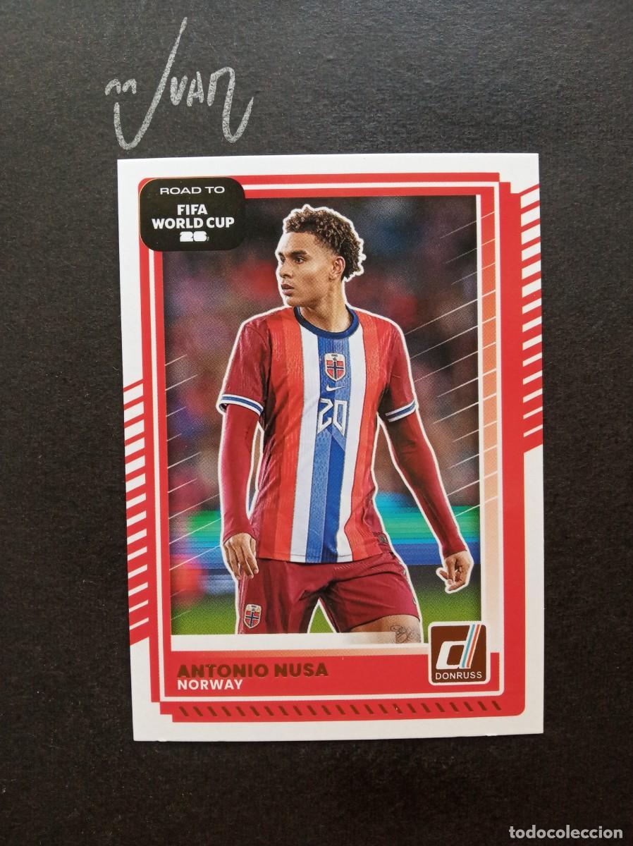 Football Stickers: N&ordm; 168 ANTONIO NUSA NORUEGA LEIPZIG ⚽ PANINI &reg; DONRUSS ROAD TO FIFA WORLD CUP 2026 2025 25 26 NUEVO