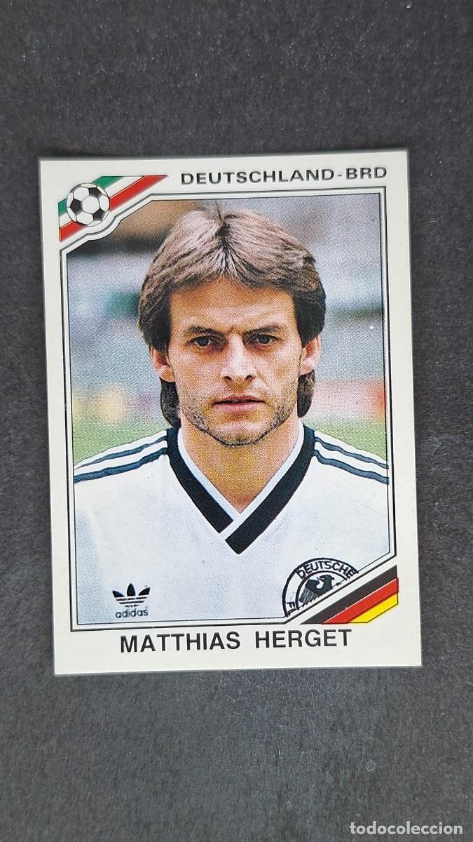 Cromos de F&uacute;tbol: L3 MATTHIAS HERGET SELECCION ALEMANIA 296 MUNDIAL MEXICO 86 PANINI NUNCA PEGADO SIN PEGAR
