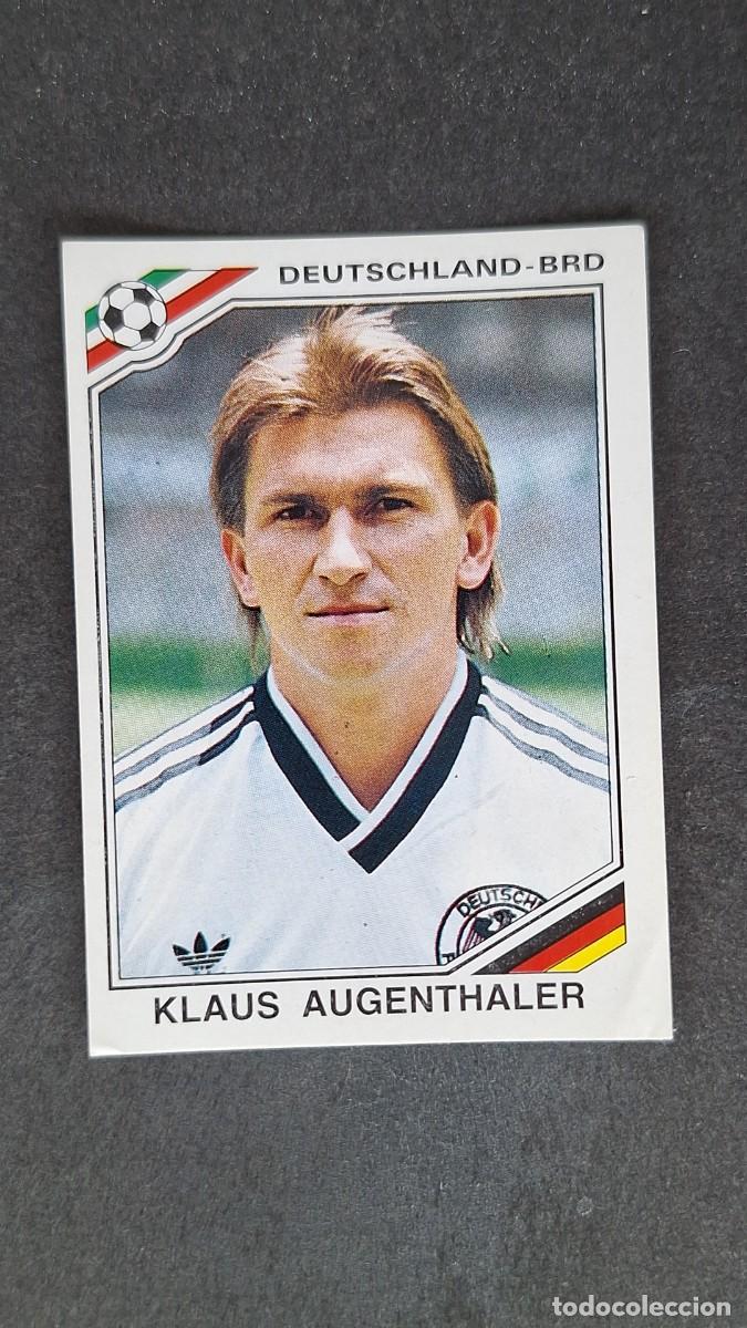 Cromos de F&uacute;tbol: L3 KLAUS AUGENTHALER SELECCION ALEMANIA 297 MUNDIAL MEXICO 86 PANINI NUNCA PEGADO SIN PEGAR