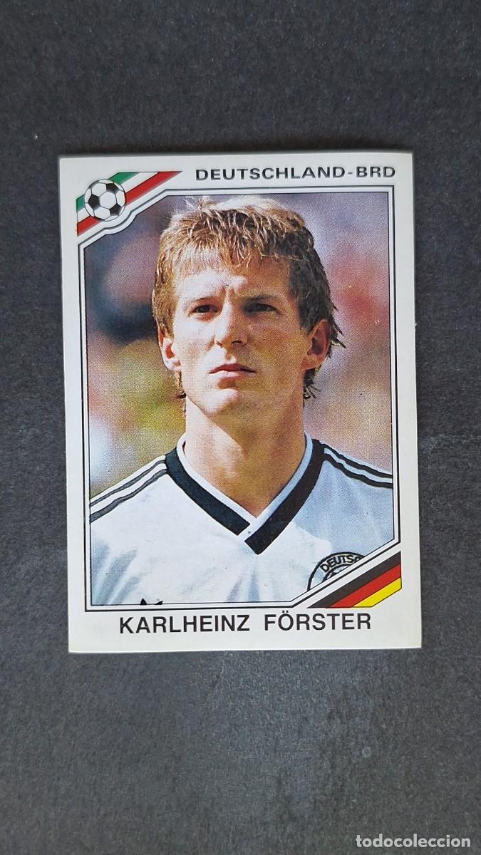 Cromos de F&uacute;tbol: L3 KARLHEINZ F&Ouml;RSTER SELECCION ALEMANIA 298 MUNDIAL MEXICO 86 PANINI NUNCA PEGADO SIN PEGAR