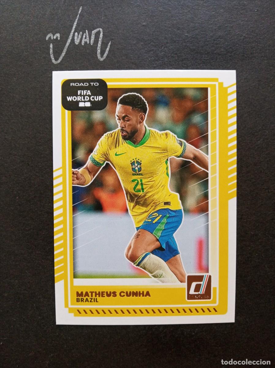 Cromos de F&uacute;tbol: 182 MATHEUS CUNHA BRASIL MANCHESTER UNITED ⚽ PANINI &reg; DONRUSS ROAD TO FIFA WORLD CUP 2026 2025 25 26