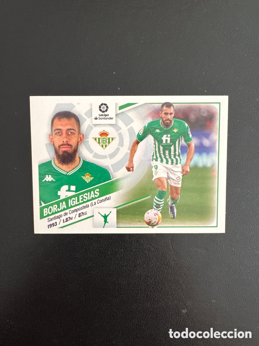 Cromos de F&uacute;tbol: BORJA IGLESIAS BETIS NUMERO 19 LIGA ESTE 2022 2023