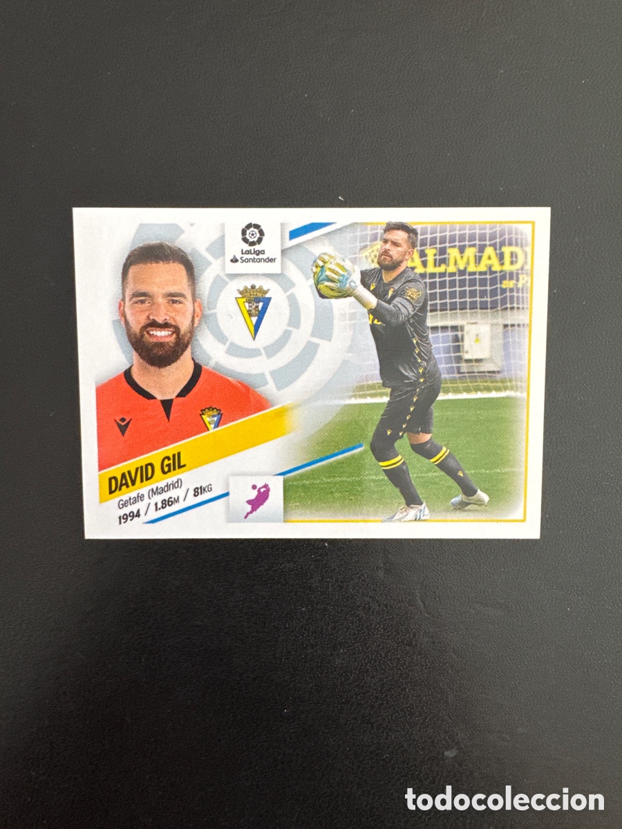 Cartes &agrave; collectionner de Football: DAVID GIL C&Aacute;DIZ N&Uacute;MERO 4 LIGA ESTE 2022 2023