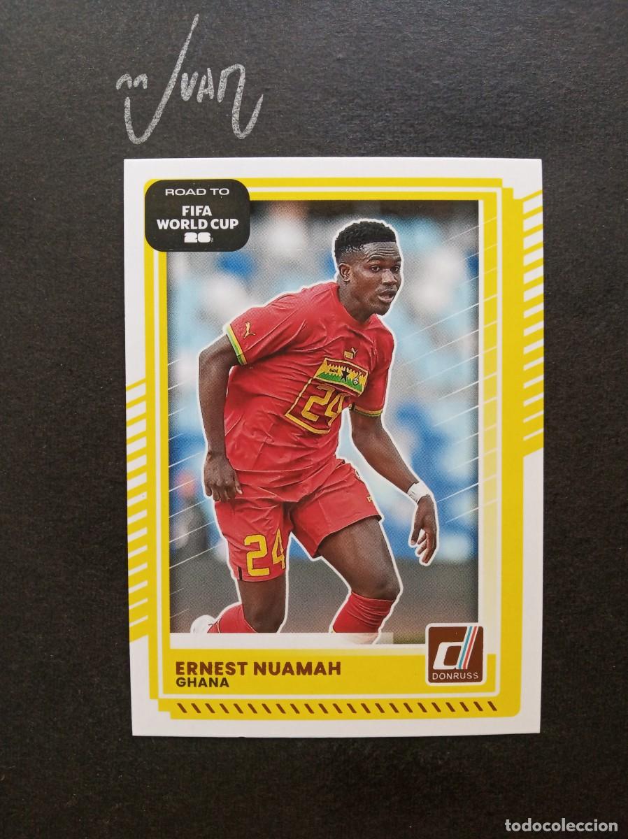 Cromos de F&uacute;tbol: N&ordm; 129 ERNEST NUAMAH GHANA OL. LYON ⚽ PANINI &reg; DONRUSS ROAD TO FIFA WORLD CUP 2026 2025 25 26 NUEVO