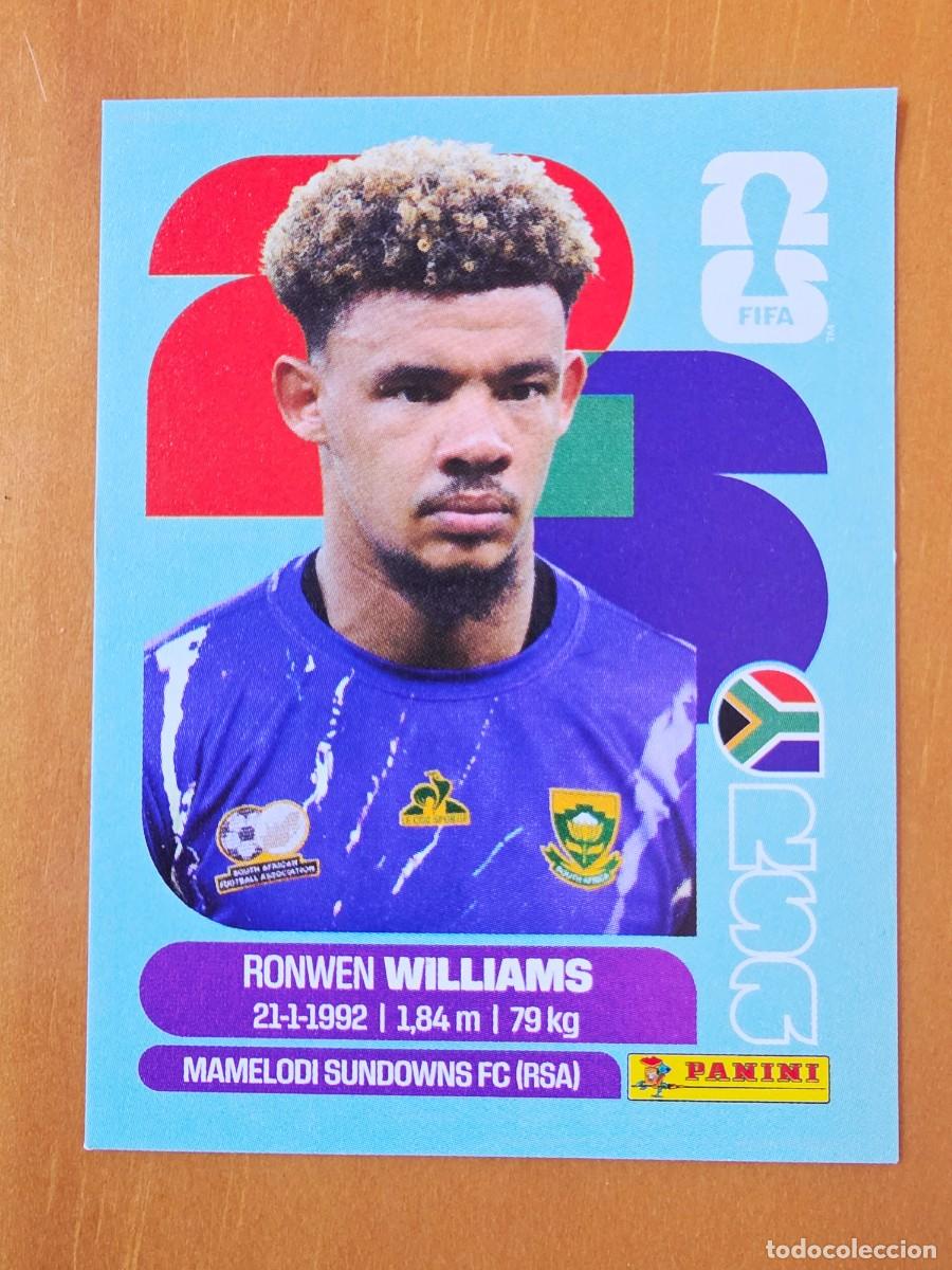 Cromos de F&uacute;tbol: RSA 2 Ronwen Williams, Sud&aacute;frica, Panini FIFA World Cup Mundial 2026 Sticker