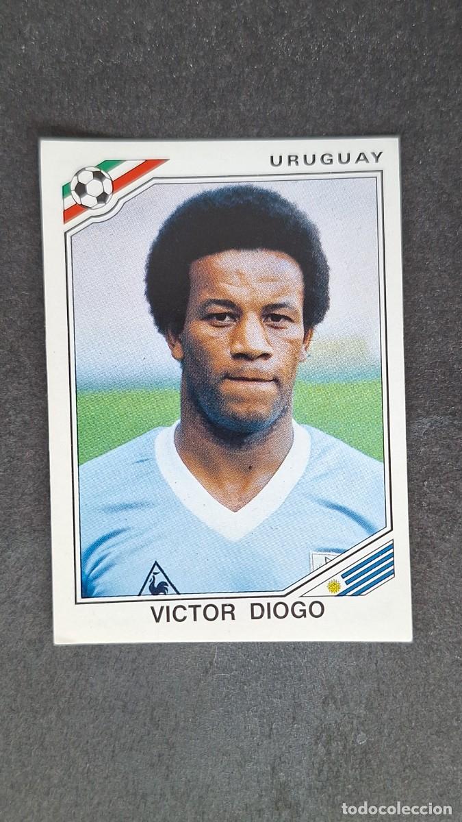 Cromos de F&uacute;tbol: L3 VICTOR DIOGO SELECCION URUGUAY 313 MUNDIAL MEXICO 86 PANINI NUNCA PEGADO SIN PEGAR