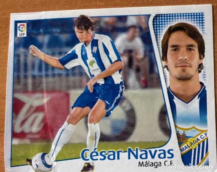 Cromos de F&uacute;tbol: EDICIONES ESTE 2004-2005 04 05 CESAR NAVAS (MALAGA) COLOCA VENTANILLA LEER