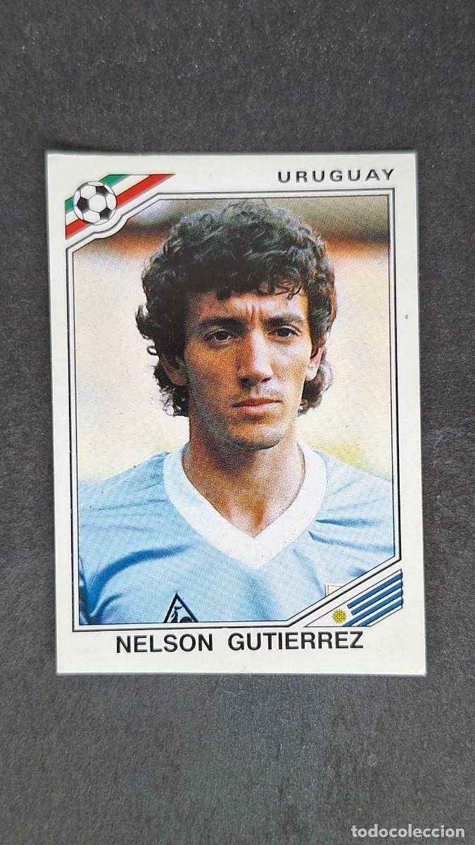 Cromos de F&uacute;tbol: L3 NELSON GUTIERREZ SELECCION URUGUAY 314 MUNDIAL MEXICO 86 PANINI NUNCA PEGADO SIN PEGAR