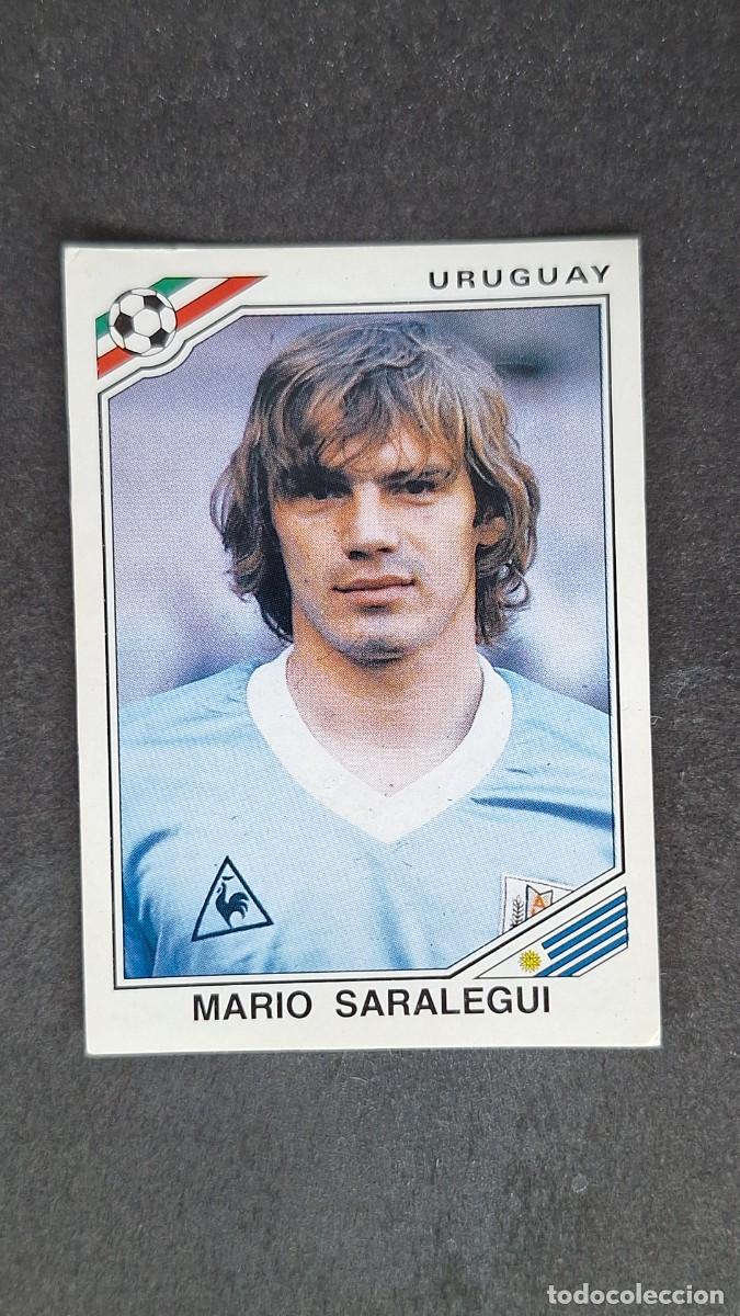 Cromos de F&uacute;tbol: L3 MARIO SARALEGUI SELECCION URUGUAY 318 MUNDIAL MEXICO 86 PANINI NUNCA PEGADO SIN PEGAR
